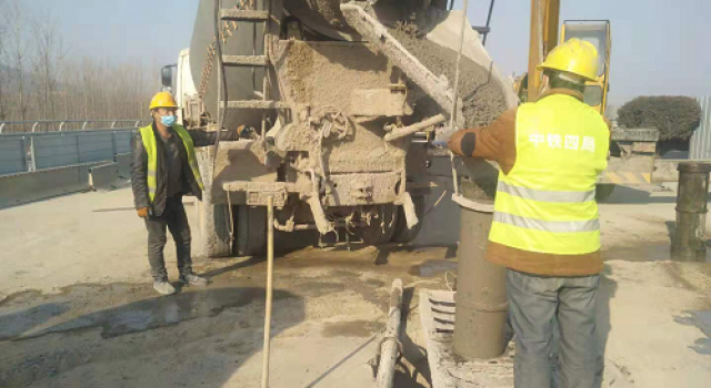 京台南改扩建三标一分部桩基施工完成