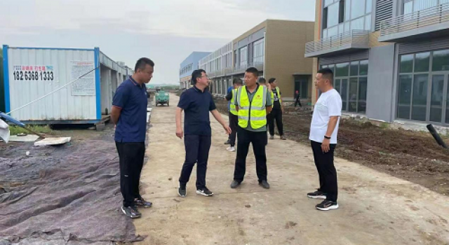 周村区交通局对固玄店南路新建工程检查指导工作