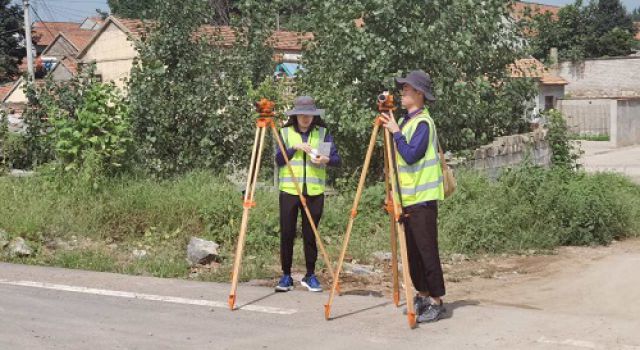 秋高气爽疏朗快意当测量，交规二院奋楫扬帆勇当先