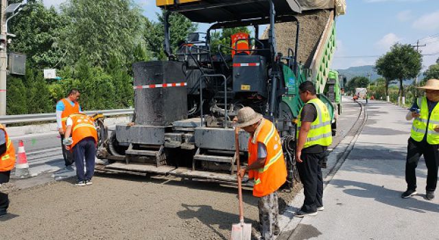 S231张台线沂源段、S317博山段修复养护工程全面展开施工